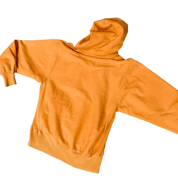 VINTAGE UNIVERSITY OF MICHIGAN GOLD HOODED SWEATSHIRT WOLVERINES COLLEGE 1980s - Picture 2 of 15